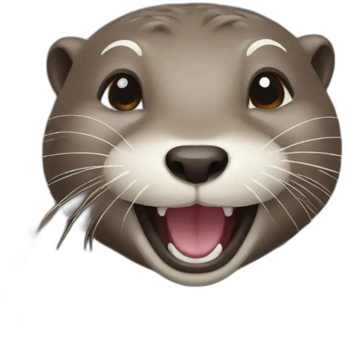 otter joyful emoji