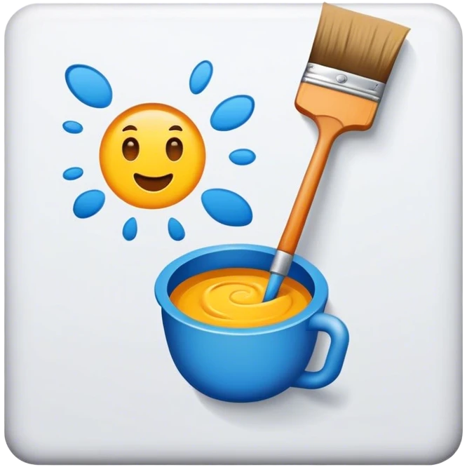 Wall painting icon emoji
