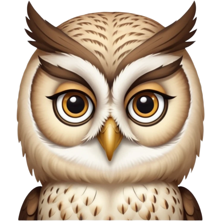 Женщина сова emoji