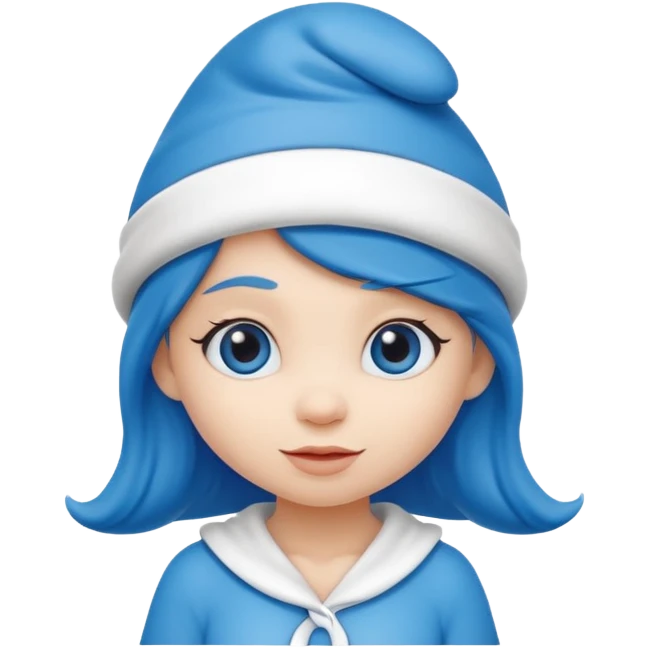 girl smurf  emoji