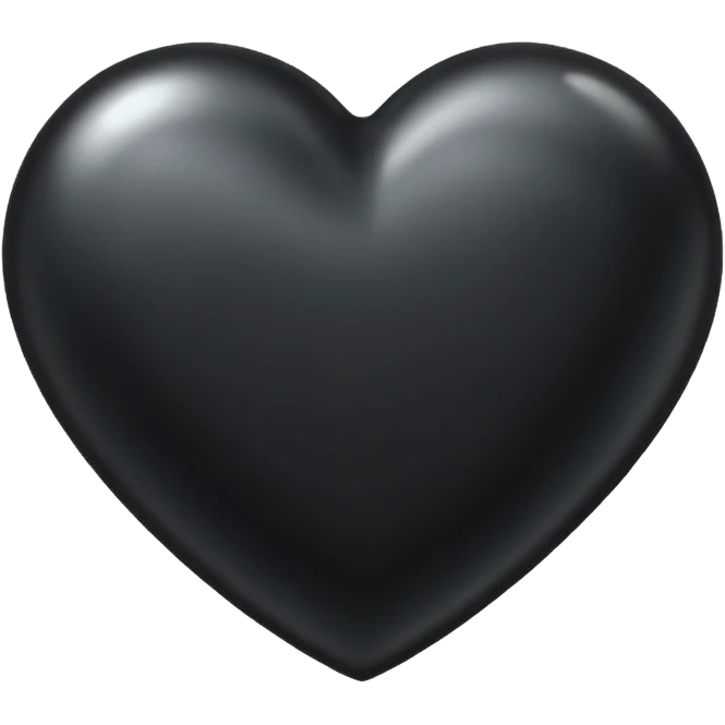 Black Heart H emoji