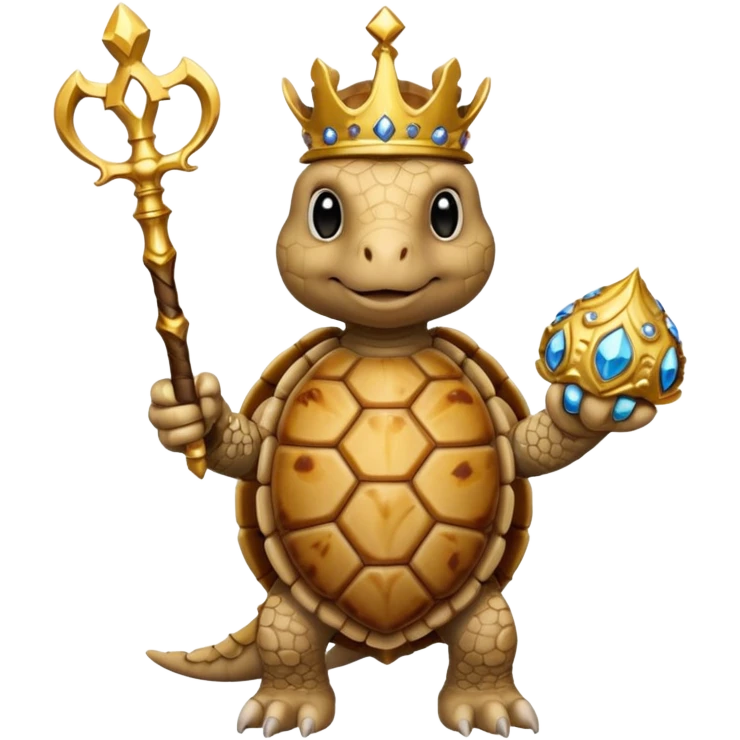 royal tortiose with scepter emoji