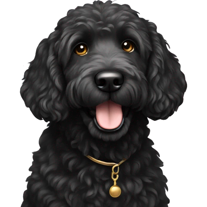  black golden doodle emoji