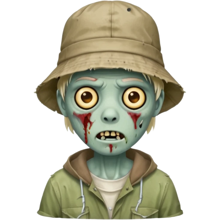 bucket hat zombie emoji