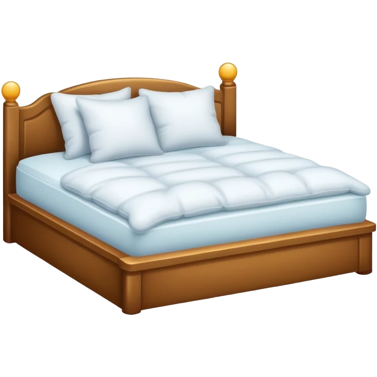 cozy bed with pillow emoji