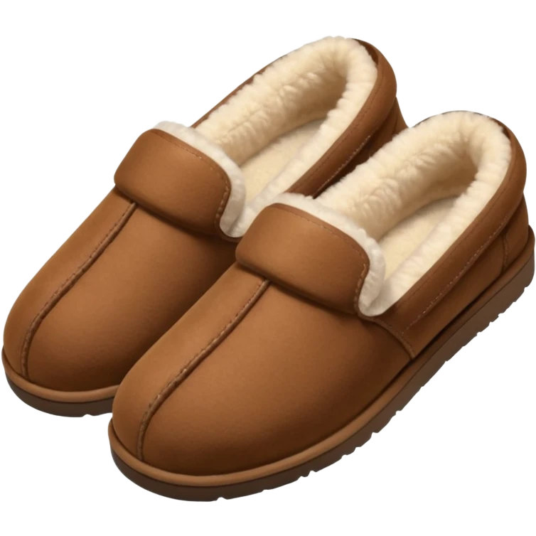 Ugg fuzzy slippers emoji