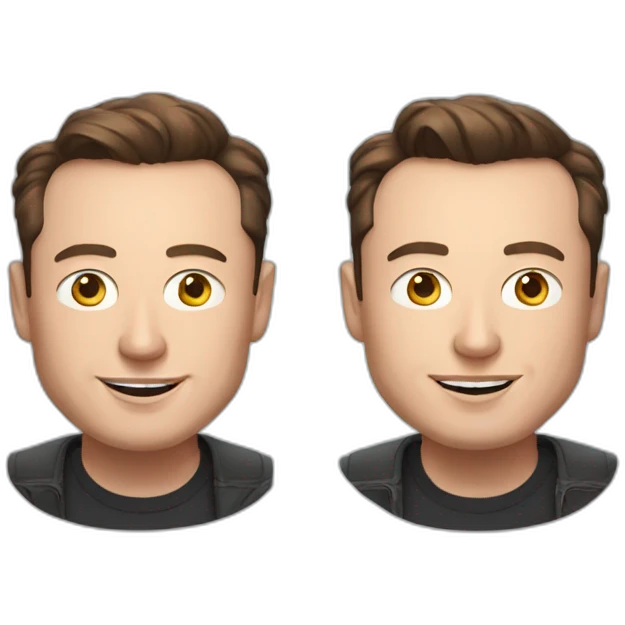 Elon musk with speclees  emoji
