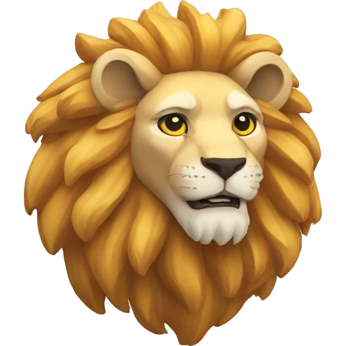 Isometric lion emoji