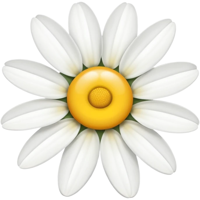 daisy flower missing a petal emoji
