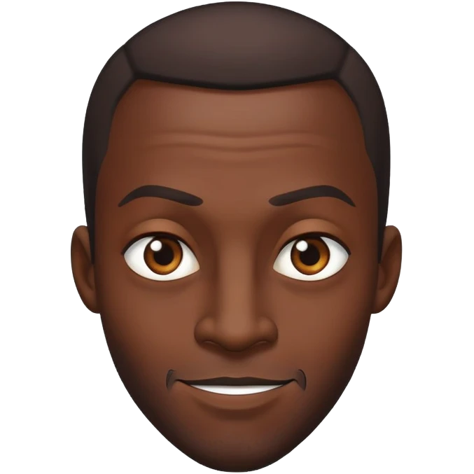 a cunning black man emoji