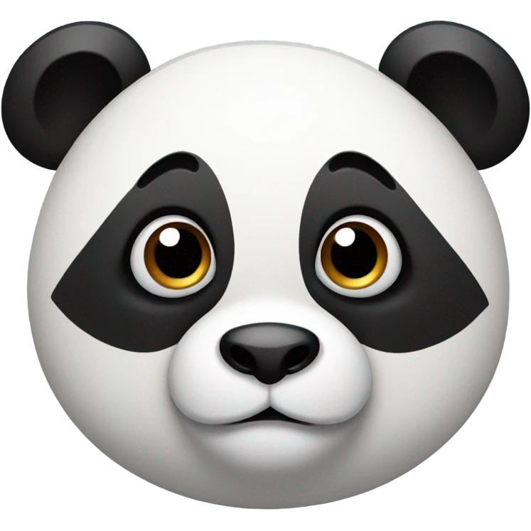 Panda with big eyes emoji