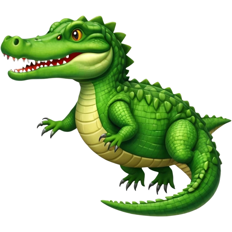 Galloping crocodile emoji