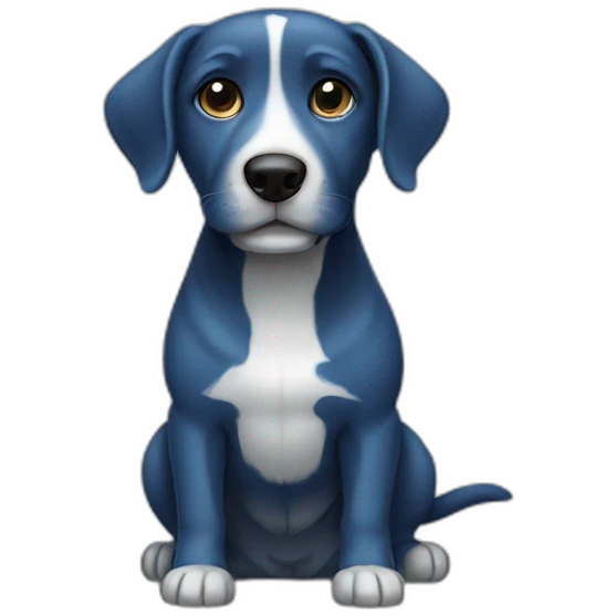 Dog blue  emoji