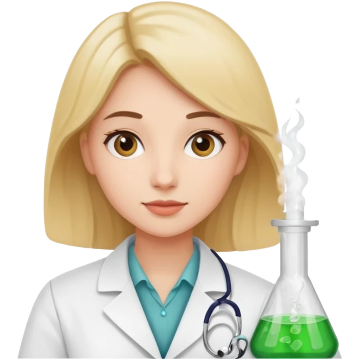 young women pharmacist studying science emoji