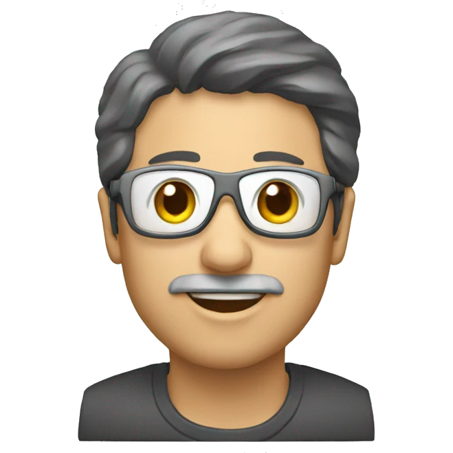 un ordinateur utilisant l'ia emoji