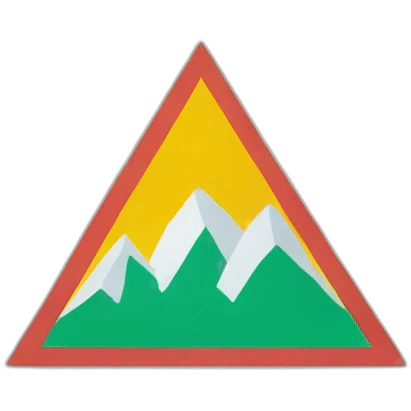 summit flag solid color with a triangle shape emoji