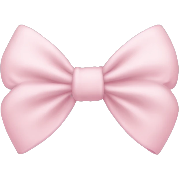 Light pink bows emoji