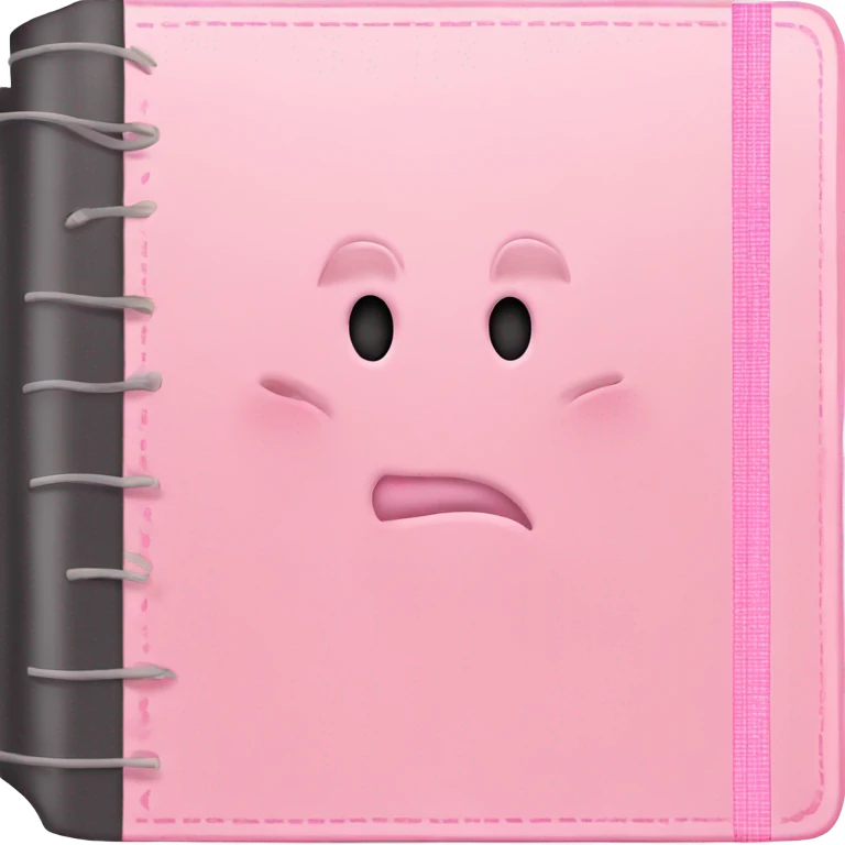 Light pink note book  emoji