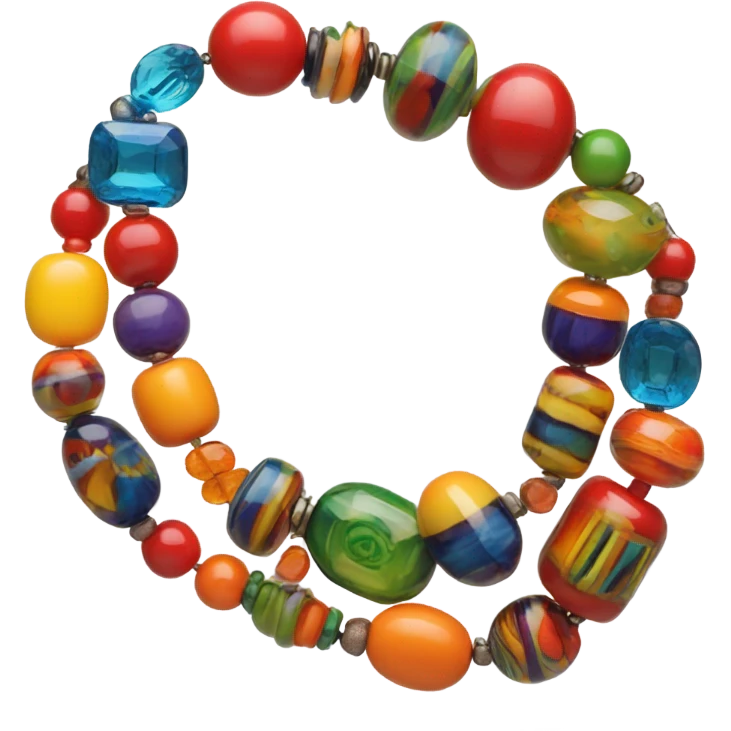 Colourful bracelet emoji