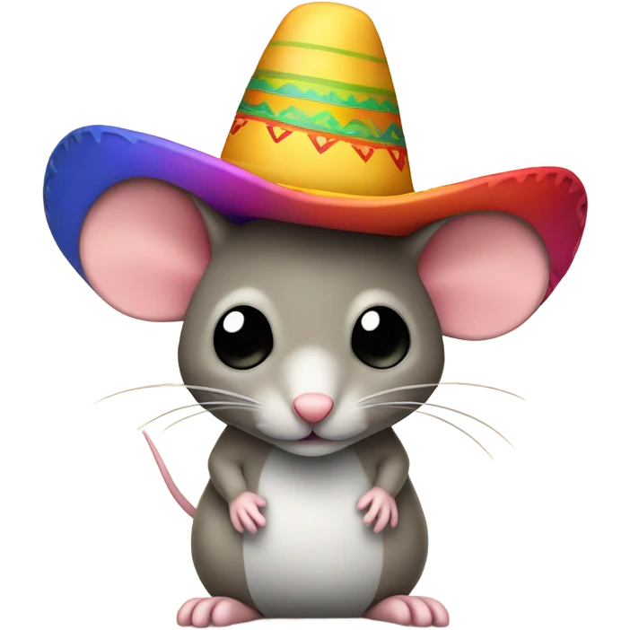 Mouse with sombrero  emoji