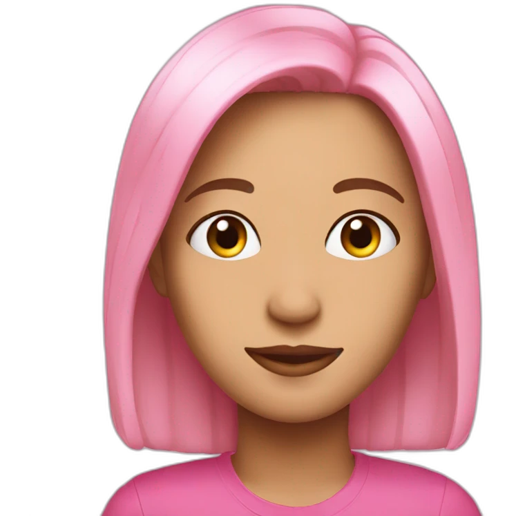 My friend Pink emoji