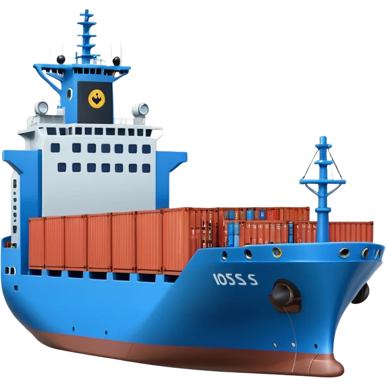 A container ship emoji