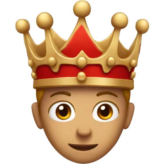 Red crown  emoji