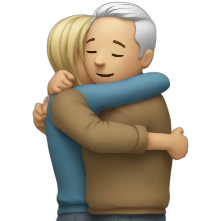 Hug friend emoji