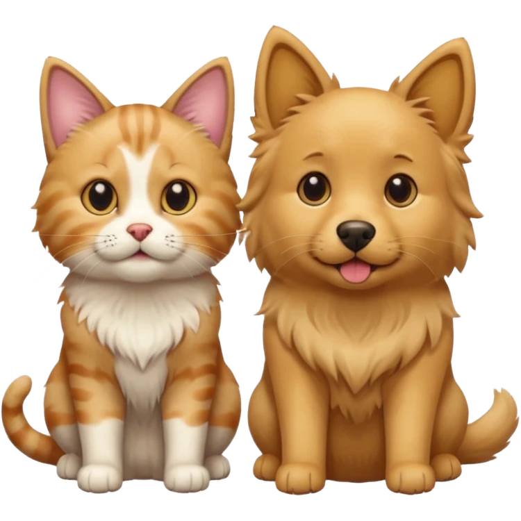cats and dogs believe picture emoji