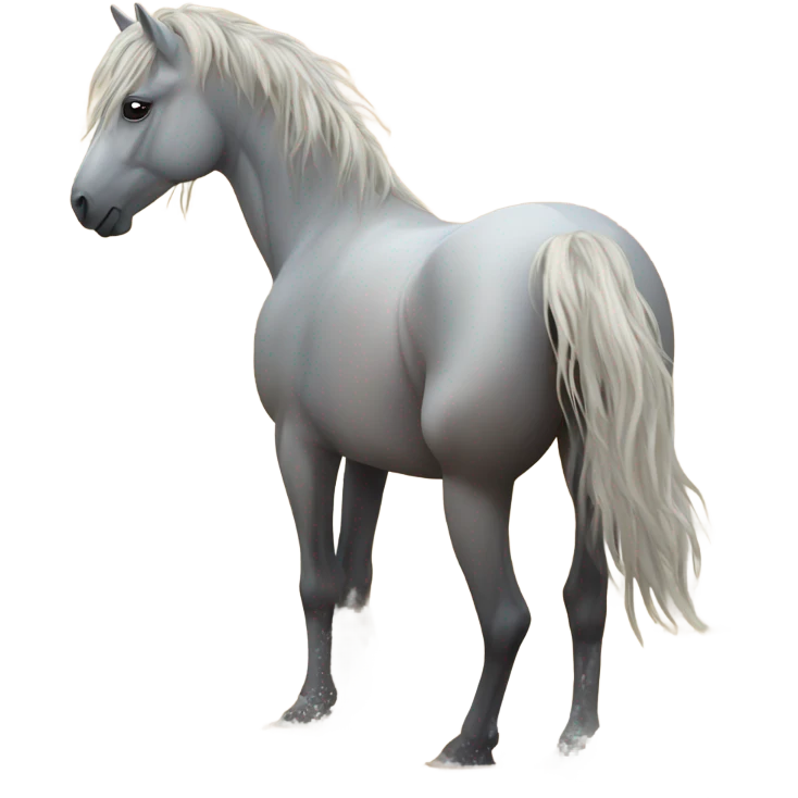 Horse on the beach emoji