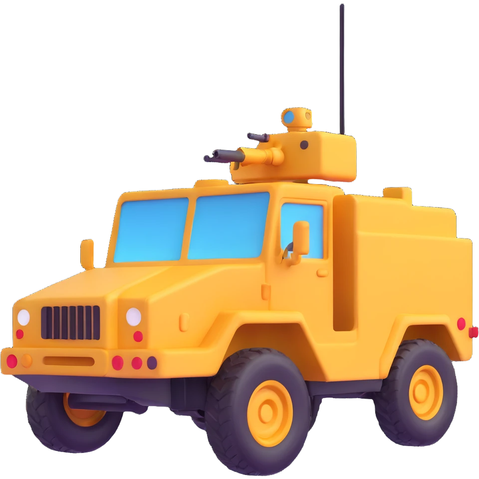 military vehicle from Arma Reforger game emoji