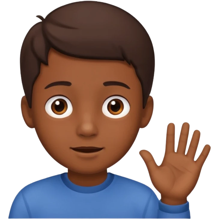 garcon  qui discute avec des amis emoji