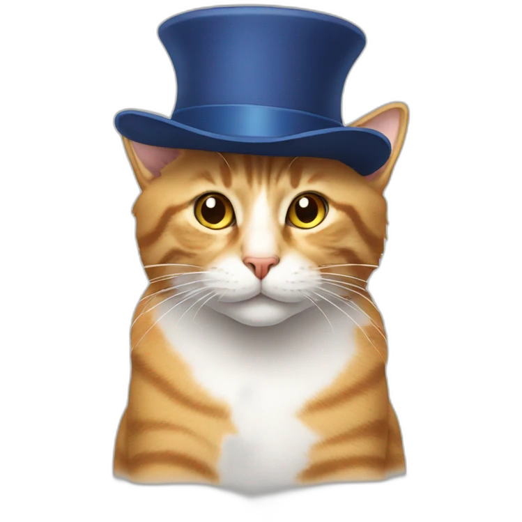 Cat in hat emoji