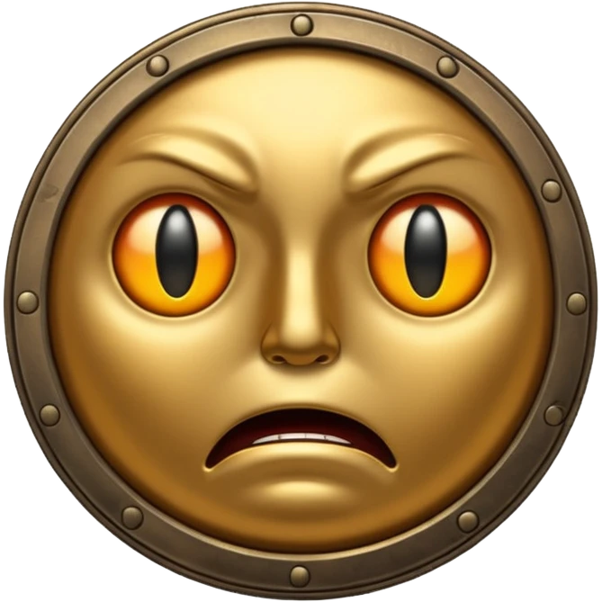 scared thick coin emoji