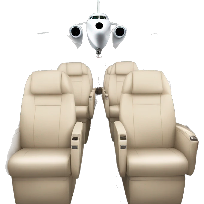 Black and luxurious private plane emoji