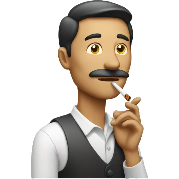 Man smoking emoji