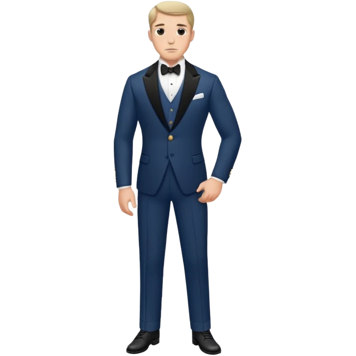 Tom Buchanan, full body, formal attire, athletic, arrogant expression, 1920s style emoji