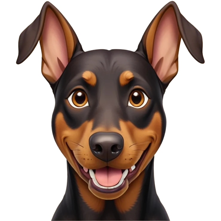 cinematic-comical-doberman-portrait-emoji,-head-tilted-dramatically-with-an-exaggeratedly-amused-expression,-featuring-a-vibrant-black and tan-fur-with-a-lively-sheen,-wide,-expressive-brown-eyes-filled-with-playful-disbelief emoji