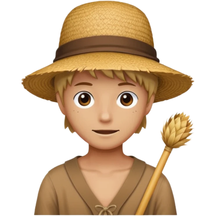 chapeau luffy one pièce  emoji