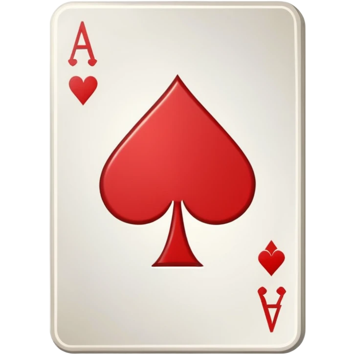 spinning playing card that switches between ace of spades, ace of hearts, ace of clubs, and ace of diamonds each rotation emoji