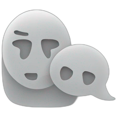 a person speaking with a speech bubble emoji