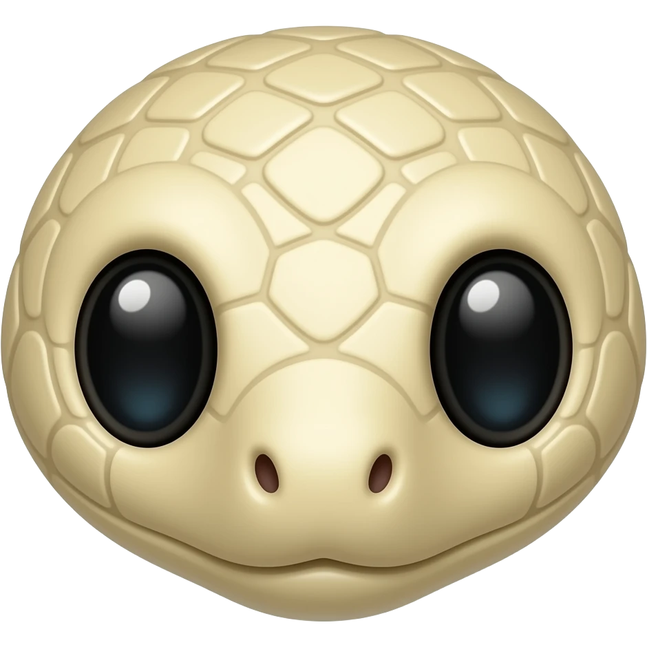 beige snake without eyes and mouth emoji
