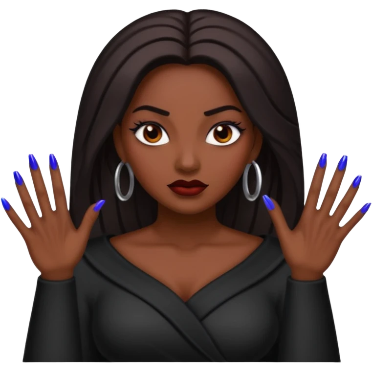 A baddie with nails emoji