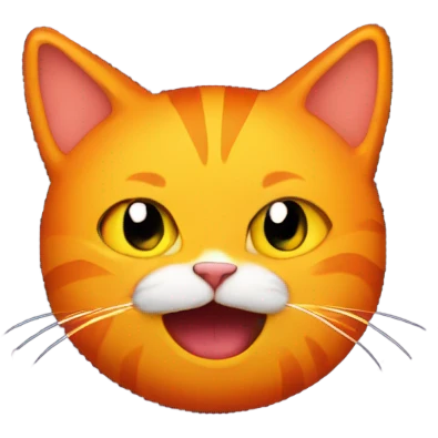 Orange cat at a rave  emoji