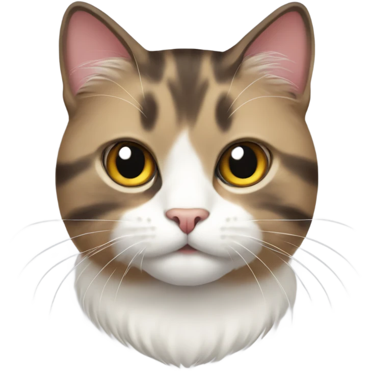 three colored scottish cat emoji