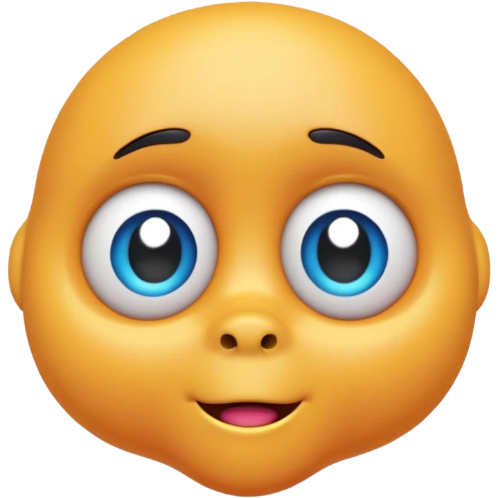 Jake E Boo 3d animated Head looking cool emoji