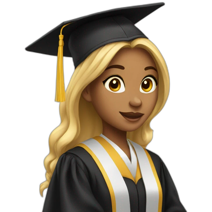 girl CS senior 🎓🎓 emoji