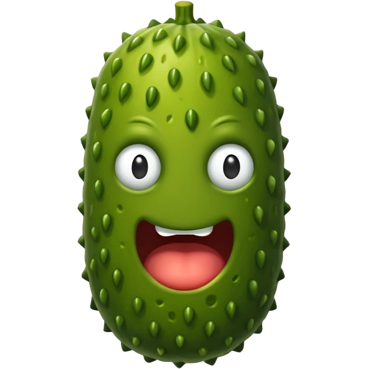 A suspicious pickle ￼ emoji