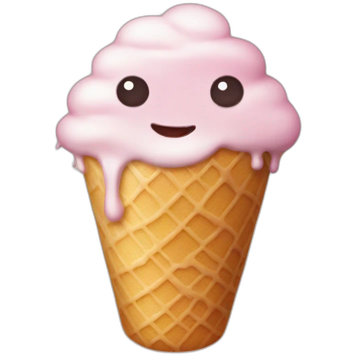 very strong pleasure from ice cream emoji