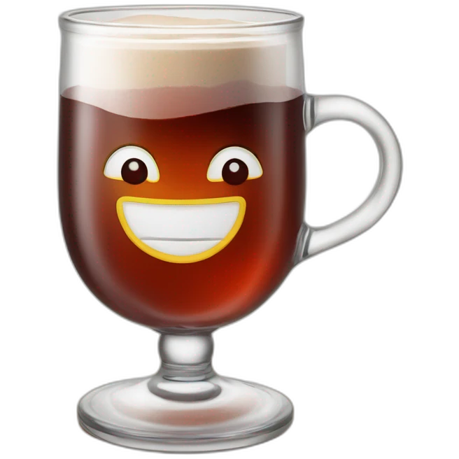 Gluhwein in tea glass emoji